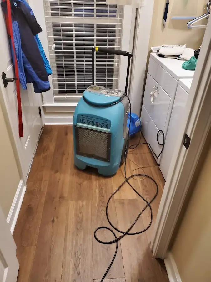 Commercial dehumidifier deployed for Flood Damage Cleanup in Pocahontas